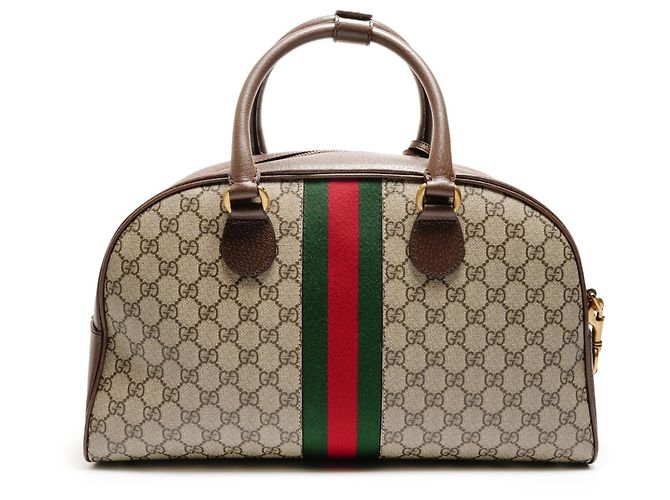 Borsa da viaggio Gucci GG Supreme Marrone - vista 2