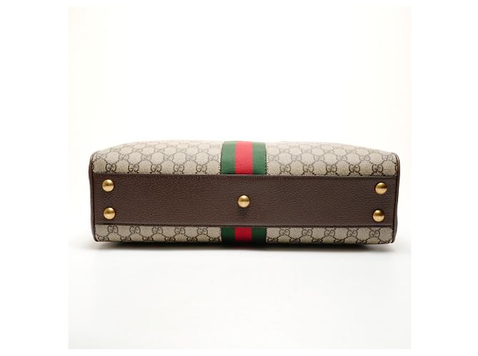Borsa da viaggio Gucci GG Supreme Marrone - vista 7