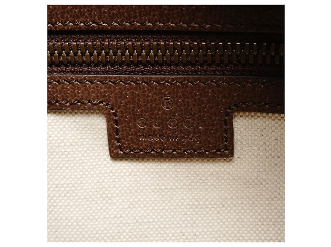 Borsa da viaggio Gucci GG Supreme Marrone - vista 9