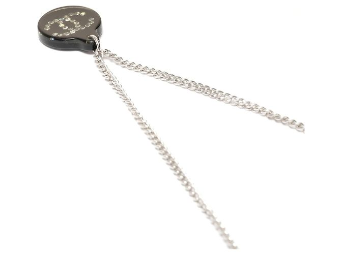Timeless Collana in strass nera Coco Mark 03A 2003 di Chanel Argento - vista 5