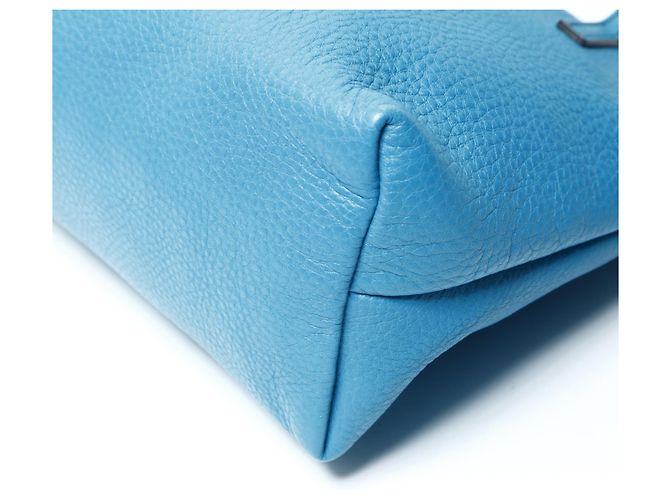 Borsa in pelle Gucci Soho blu - vista 6