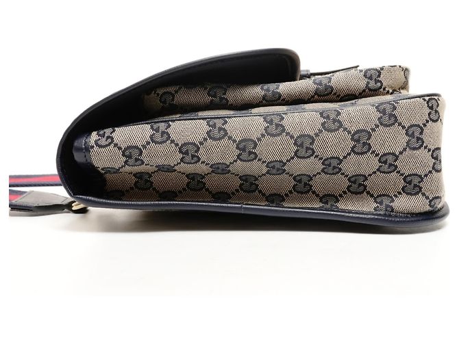 Borsa Messenger in Tela GG Gucci Beige - vista 3