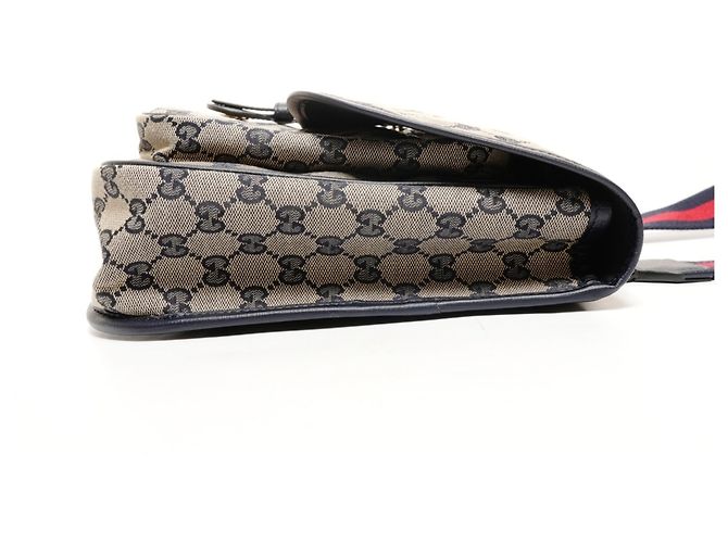 Borsa Messenger in Tela GG Gucci Beige - vista 4