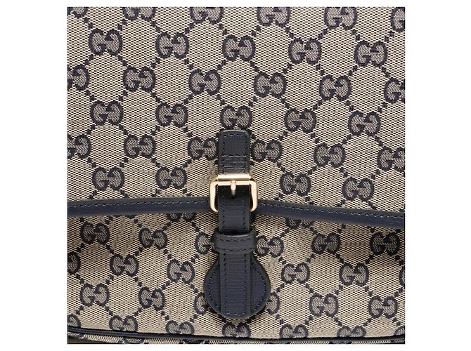 Borsa Messenger in Tela GG Gucci Beige - vista 8