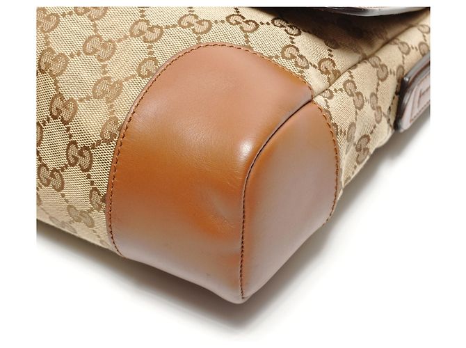 Borsa a Spalla Gucci GG Canvas Marrone - vista 5