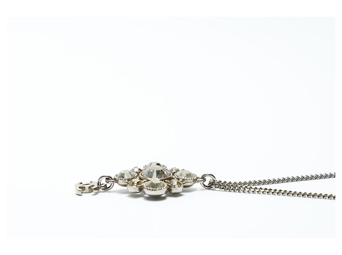 Timeless Collana in argento Coco Mark con strass CHANEL 10V 2010 - vista 5
