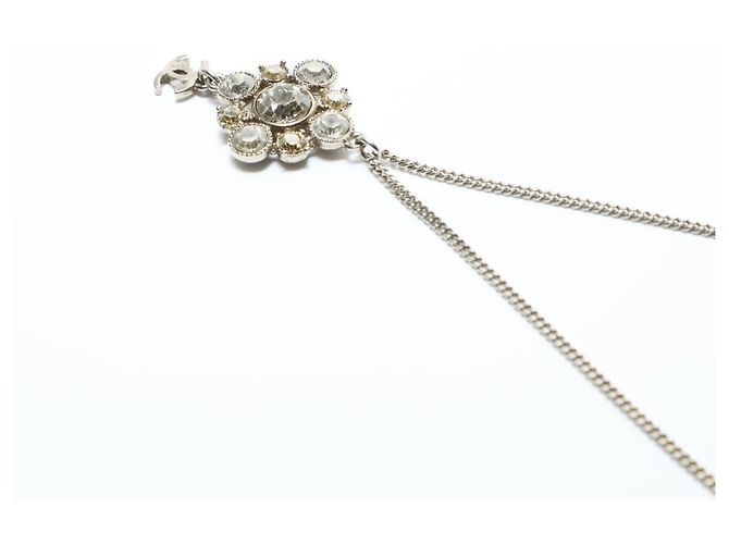 Timeless Collana in argento Coco Mark con strass CHANEL 10V 2010 - vista 6