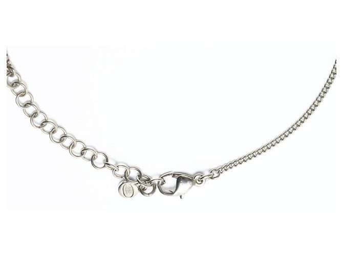 Timeless Collana in argento Coco Mark con strass CHANEL 10V 2010 - vista 8