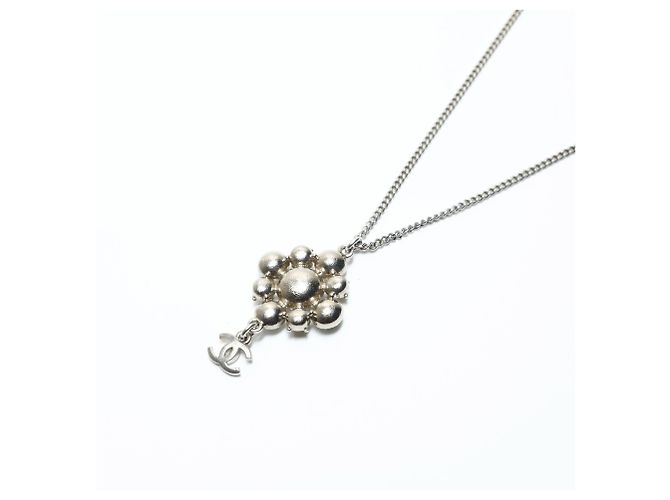 Timeless Collana in argento Coco Mark con strass CHANEL 10V 2010 - vista 9
