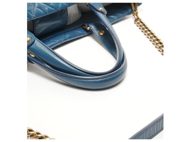 CHANEL 15 Serie 2011 Borsa Tote Blu - vista 11