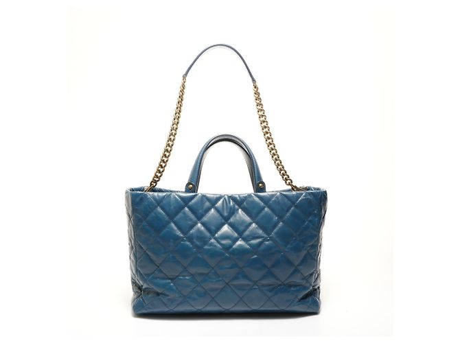 CHANEL 15 Serie 2011 Borsa Tote Blu - vista 2