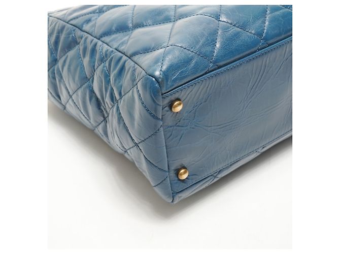 CHANEL 15 Serie 2011 Borsa Tote Blu - vista 5