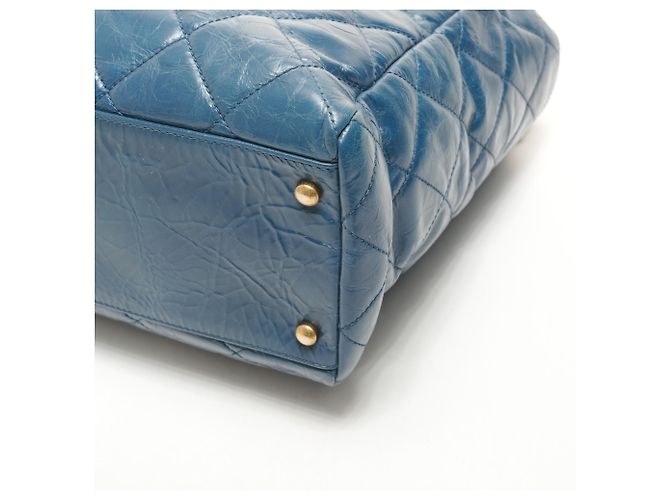 CHANEL 15 Serie 2011 Borsa Tote Blu - vista 6