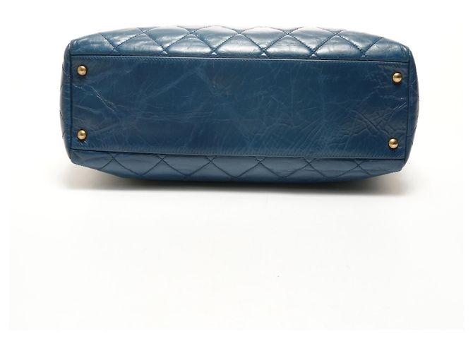 CHANEL 15 Serie 2011 Borsa Tote Blu - vista 7