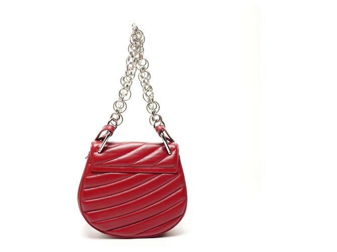 Borsa a spalla in pelle gioiello Chloé Drew 2 in 1 Rosso - vista 2