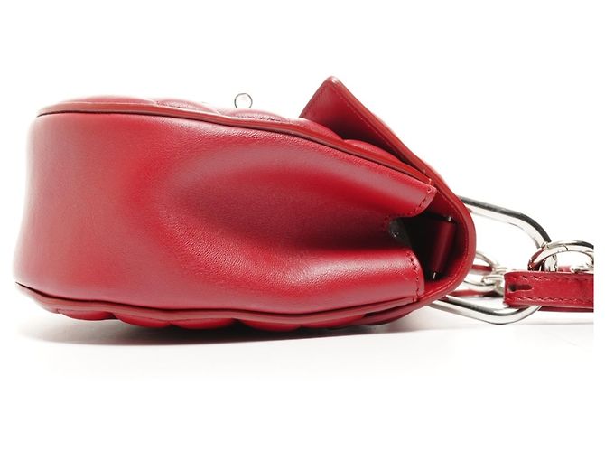 Borsa a spalla in pelle gioiello Chloé Drew 2 in 1 Rosso - vista 4