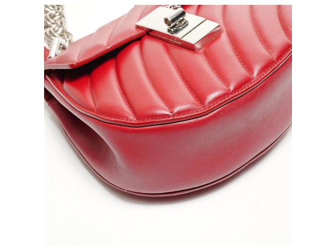 Borsa a spalla in pelle gioiello Chloé Drew 2 in 1 Rosso - vista 5