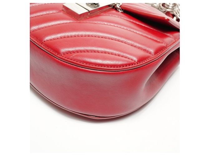 Borsa a spalla in pelle gioiello Chloé Drew 2 in 1 Rosso - vista 6