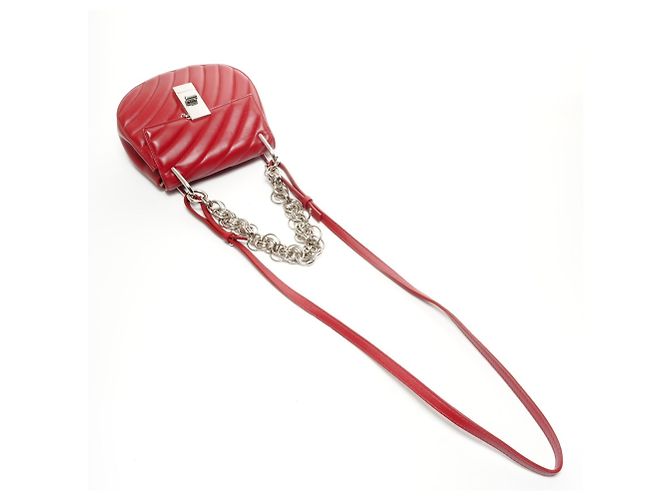 Borsa a spalla in pelle gioiello Chloé Drew 2 in 1 Rosso - vista 8