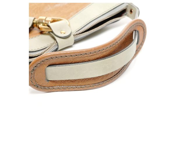 Borsa in pelle Chloé Kerala a spalla in marrone - vista 11