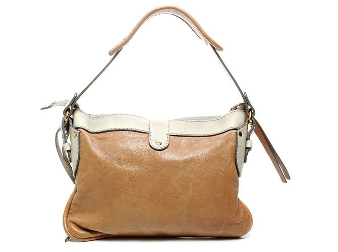 Borsa in pelle Chloé Kerala a spalla in marrone - vista 2