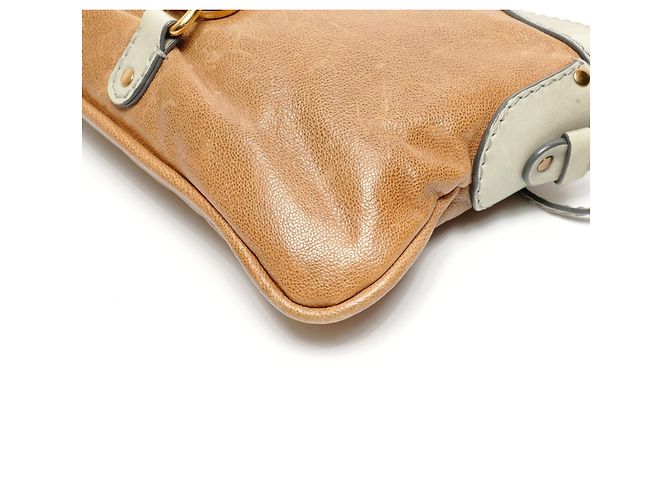 Borsa in pelle Chloé Kerala a spalla in marrone - vista 6