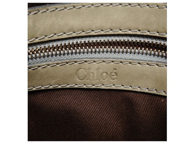 Borsa in pelle Chloé Kerala a spalla in marrone - vista 9