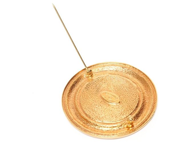 Spilla Cambon Circle in Oro CHANEL 1980 D'oro - vista 5