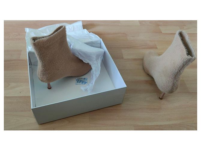 Max & Moi Beige Stricksocken Stiefeletten - Ansicht 4