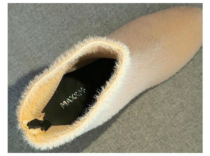 Max & Moi Beige Stricksocken Stiefeletten - Ansicht 5
