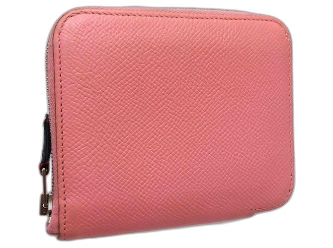 Hermès Hermes Azap Compact Silkin Wallet/Coin Case Pink - view 3