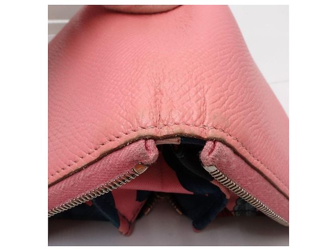 Hermès Hermes Azap Compact Silkin Wallet/Coin Case Pink - view 7