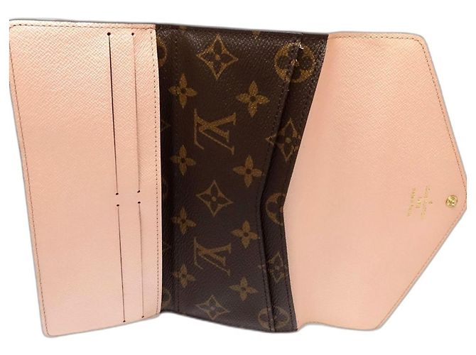 Louis Vuitton Monogramm Langwallet Braun Pink - Ansicht 7