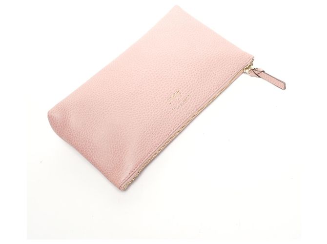 Pochette in pelle rosa Gucci - vista 8