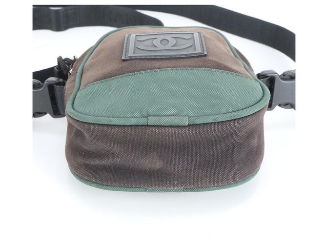 Borsa a Spalla Chanel Sport Coco Mark Marrone - vista 6
