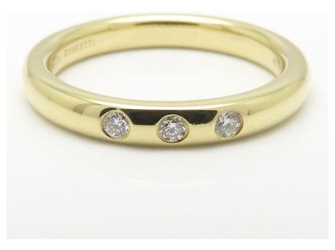 Anello in oro giallo Tiffany & Co. con diamanti D'oro - vista 4
