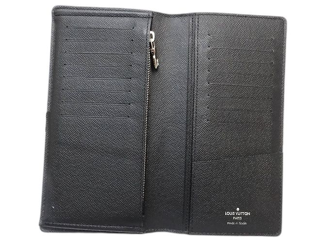 Brazza Louis Vuitton Damier Graphite 3D Long Wallet Black - view 5