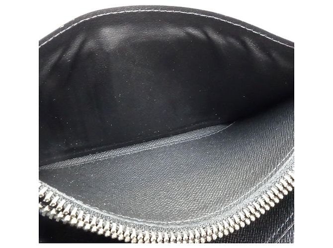 Brazza Louis Vuitton Damier Graphite 3D Long Wallet Black - view 7