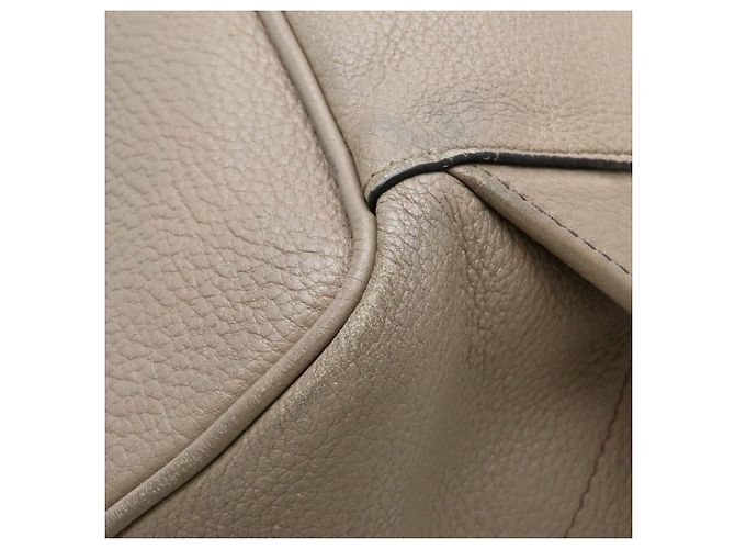 Grauer Leder-Rucksack Prada 1BZ035 Braun - Ansicht 21