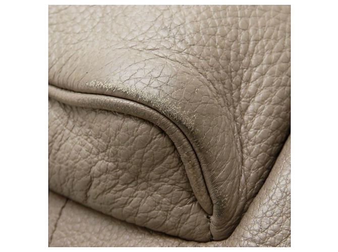 Grauer Leder-Rucksack Prada 1BZ035 Braun - Ansicht 22