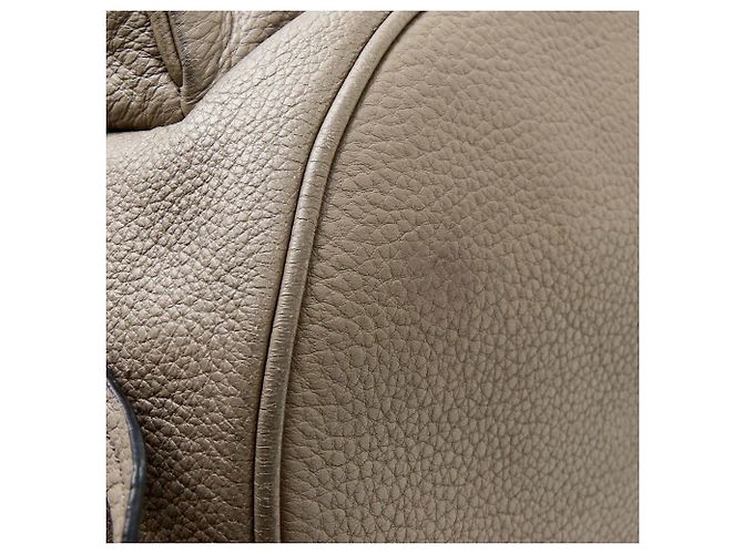 Grauer Leder-Rucksack Prada 1BZ035 Braun - Ansicht 24