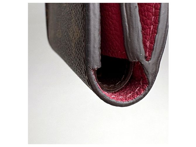Louis Vuitton Pallas Compact Dreifach-Wallet Braun Pink Dunkelviolett - Ansicht 3