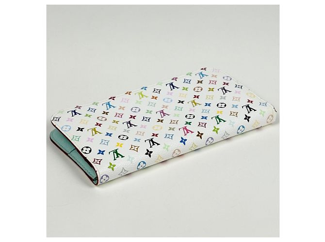 Slender Louis Vuitton Monogram Multicolore Long Wallet White - view 2