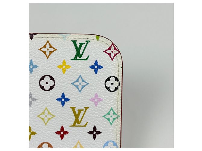 Slender Louis Vuitton Monogram Multicolore Long Wallet White - view 3