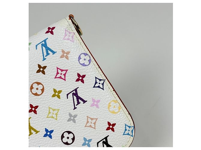 Slender Louis Vuitton Monogram Multicolore Long Wallet White - view 4