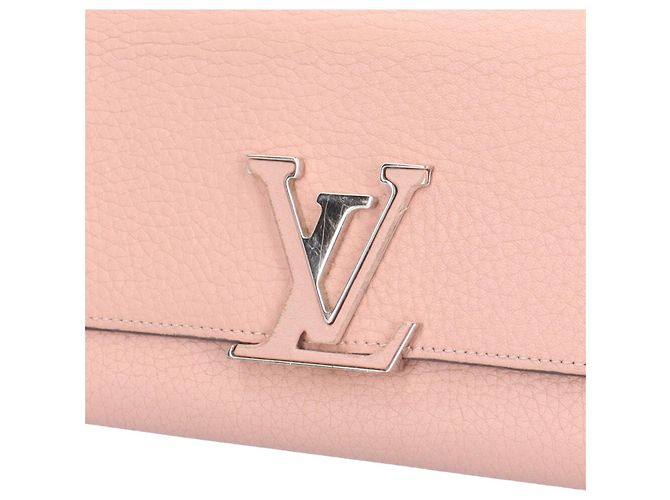 Cartera Larga Capucines de Louis Vuitton Rosa Multicolor - vista 12