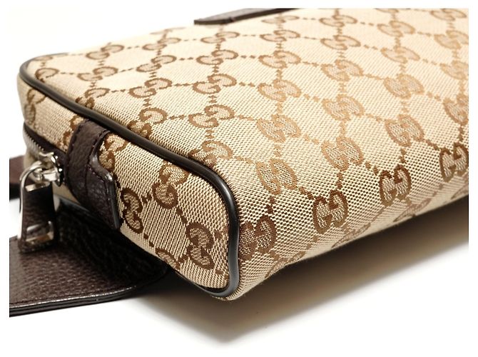 Marsupio Gucci GG in tela marrone - vista 5