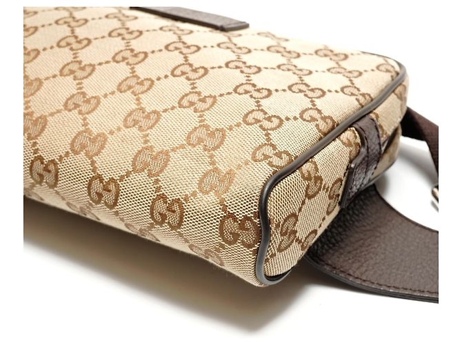 Marsupio Gucci GG in tela marrone - vista 6