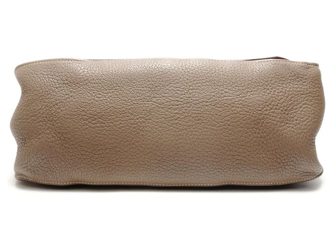 Borsa a Spalla Hermès Jypsiere 34 Grigia Marrone - vista 7