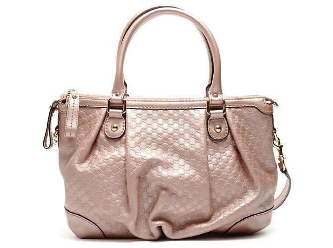 Borsa a Spalla Sukey in Pelle Micro GG Shima di Gucci Rosa - vista 2